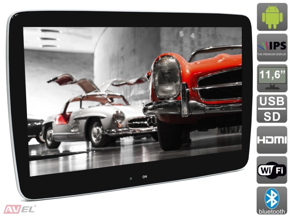 �������� ������� �� ����������� � ��������� ������� 11,6" �� Android AVS1189AN (#01) ���� � ��������-�������� INCAR
