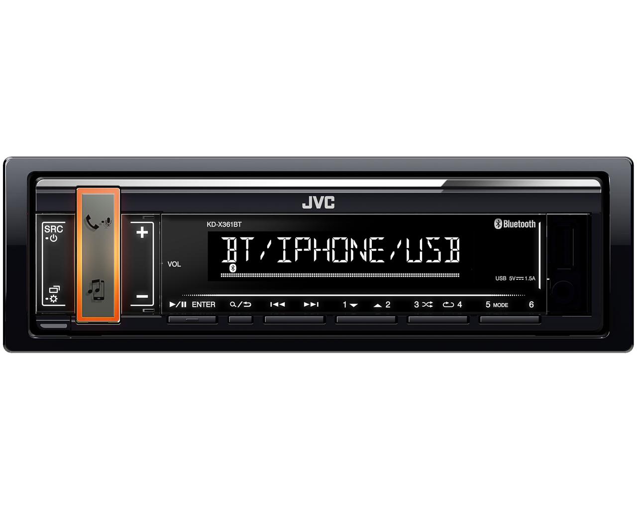 JVC KD-X361BT ���� � ��������-�������� INCAR
